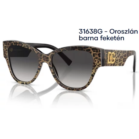 Dolce & Gabbana DG4449 31638G - Oroszlán barna feketén napszemüveg