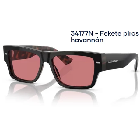 Dolce & Gabbana DG4451 34177N - Fekete piros havannán napszemüveg