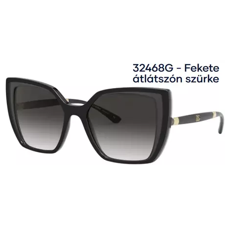 Dolce & Gabbana DG6138 32468G - Fekete átlátszón szürke napszemüveg