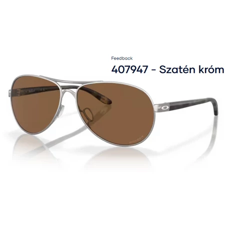 OAKLEY FEEDBACK OO407947 - Szatén króm NAPSZEMÜVEG