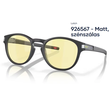 OAKLEY LATCH OO926567 - Matt, szénszálas  NAPSZEMEÜVEG