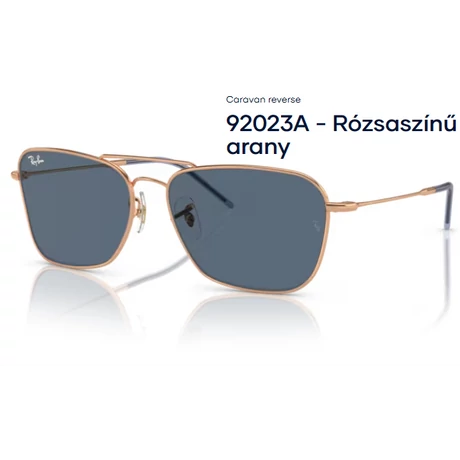 RAY BAN RB0102s CARAVAN REVERSE 92023A - Rózsaszínű arany NAPSZEMÜVEG