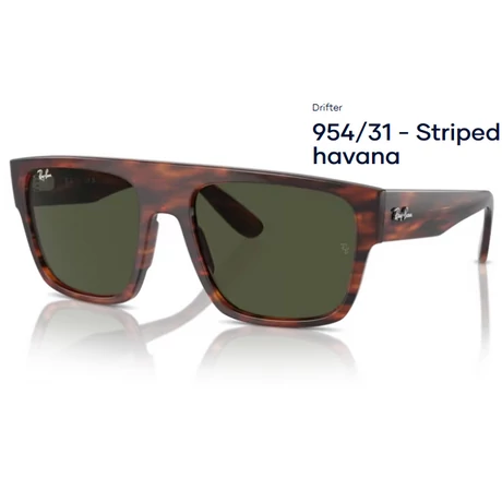 RAY-BAN RB0360S DRIFTER 954/31 - Striped havana NAPSZEMÜVEG