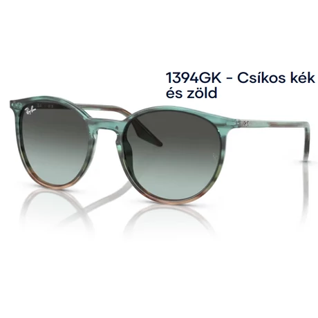 RAY BAN RB2204 1394GK - Csíkos kék és zöld NAPSZEMÜVEG