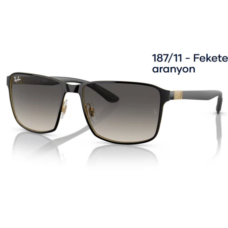 RAY BAN RB3721 187/11 - Fekete aranyon NAPSZEMÜVEG