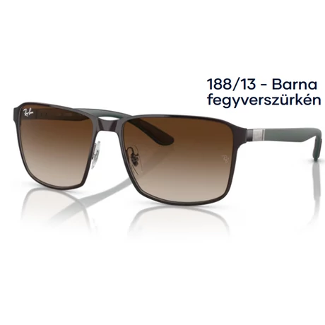 RAY BAN RB3721 188/13 - Barna fegyverszürkén NAPSZEMÜVEG