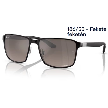 RAY BAN RB3721CH 186/5J - Fekete feketén NAPSZEMÜVEG