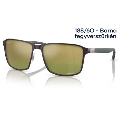 RAY BAN RB3721CH 188/6O - Barna fegyverszürkén NAPSZEMÜVEG