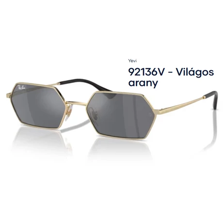 RAY BAN RB3728 YEVI 92136V - Világos arany NAPSZEMÜVEG