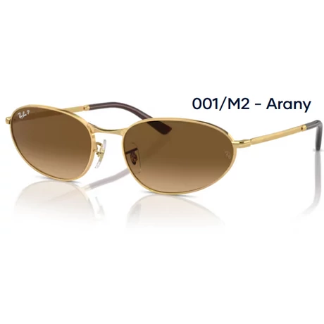 RAY-BAN RB3734 001/M2 - Arany NAPSZEMÜVEG