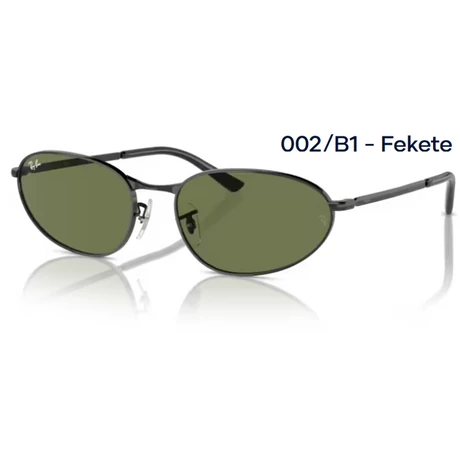 RAY-BAN RB3734 002/B1 - Fekete NAPSZEMÜVEG