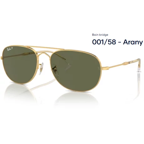 RAY-BAN RB3735 Bain bridge 001/58 - Arany NAPSZEMÜVEG