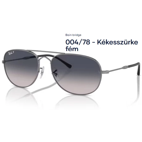 RAY-BAN RB3735 Bain bridge 004/78 - Kékesszürke fém NAPSZEMÜVEG