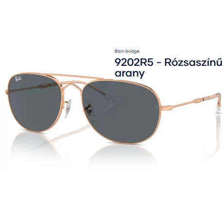 RAY-BAN RB3735 Bain bridge 9202R5 - Rózsaszínű arany NAPSZEMÜVEG