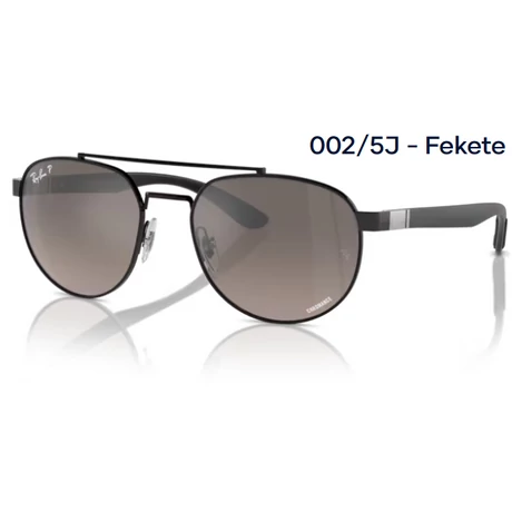 RAY-BAN RB3736CH 002/5J - Fekete NAPSZEMÜVEG