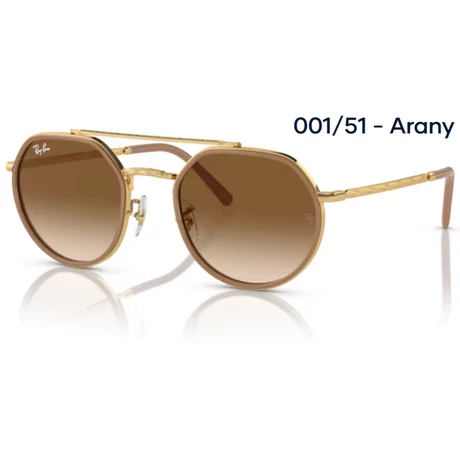 RAY-BAN RB3765 001/51 - Arany NAPSZEMÜVEG