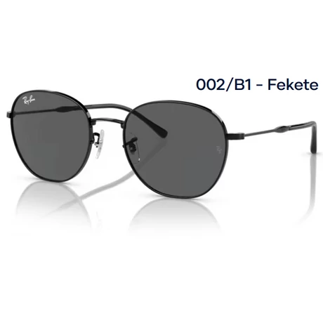 RAY-BAN RB3809 002/B1 - Fekete NAPSZEMÜVEG