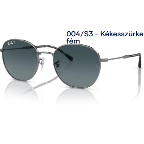 RAY-BAN RB3809 004/S3 - Kékesszürke fém NAPSZEMÜVEG