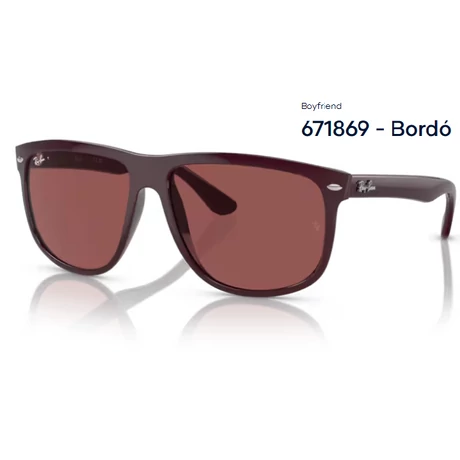 RAY BAN RB4147 BOYFRIEND 671869 - Bordó NAPSZEMÜVEG