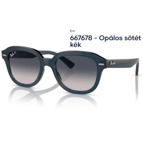 RAY BAN RB4398 ERIK 667678 - Opálos sötét kék NAPSZEMÜVEG