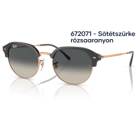 RAY-BAN RB4429 672071 - Sötétszürke rózsaaranyon NAPSZEMÜVEG