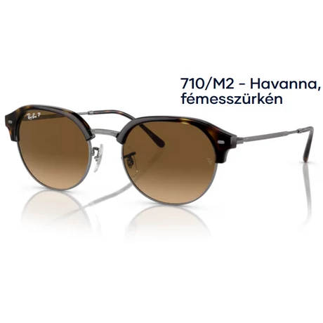 RAY-BAN RB4429 710/M2 - Havanna, fémesszürkén NAPSZEMÜVEG