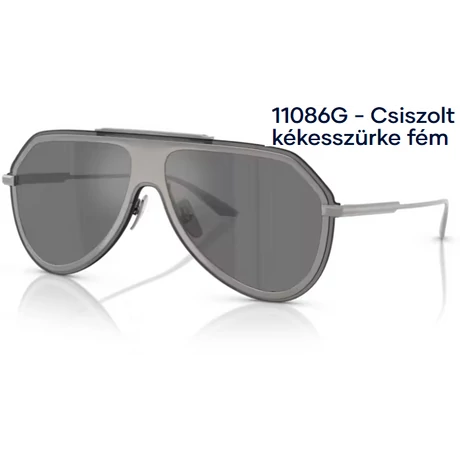 DOLCE&GABBANA DG2309 11086G - Csiszolt kékesszürke fém NAPSZEMÜVEG 