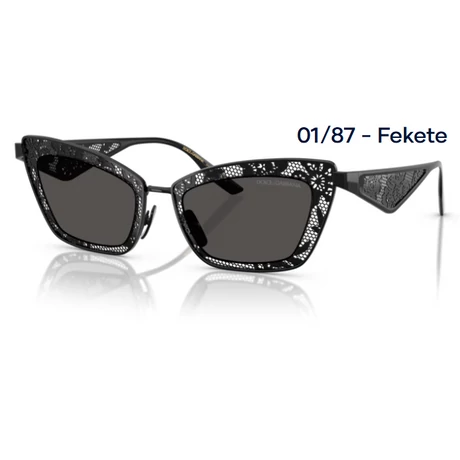 DOLCE&GABBANA DG2311 01/87 - Fekete NAPSZEMÜVEG 