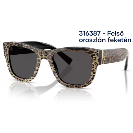 Dolce & Gabbana DG4338 316387 - Felső oroszlán feketén napszemüveg