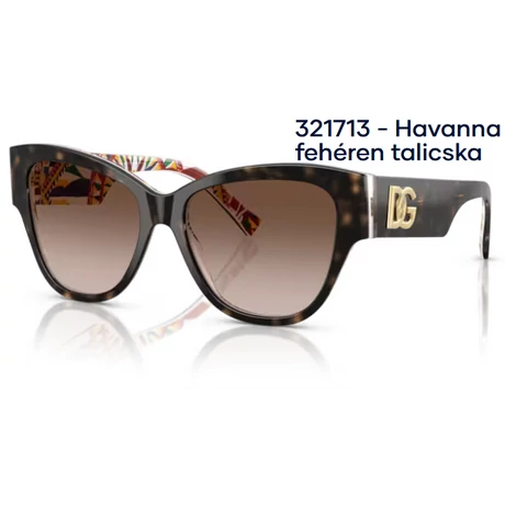 DOLCE&GABBANA DG4449 321713 - Havanna fehéren talicska NAPSZEMÜVEG 