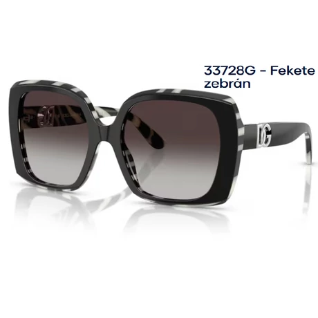 DOLCE&GABBANA DG4475 33728G - Fekete zebrán NAPSZEMÜVEG 