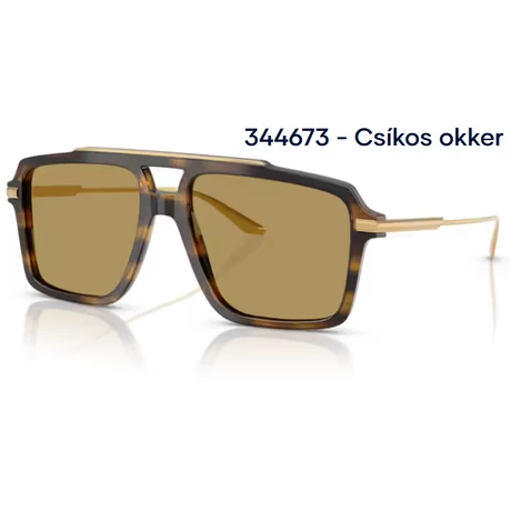 DOLCE&GABBANA DG4477 344673 - Csíkos okker NAPSZEMÜVEG 