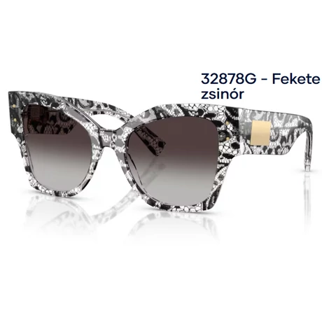 DOLCE&GABBANA DG4478 32878G - Fekete zsinór NAPSZEMÜVEG 