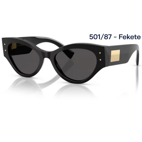DOLCE&GABBANA DG4480 501/87 - Fekete NAPSZEMÜVEG 