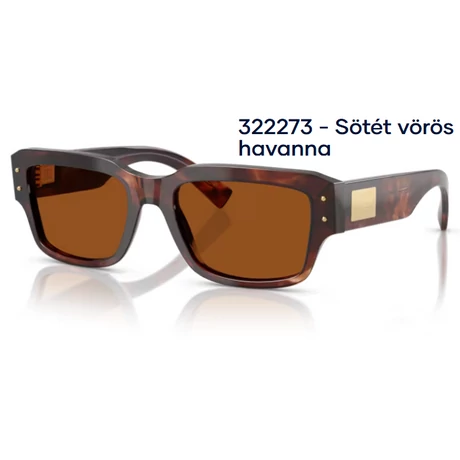 DOLCE&GABBANA DG4483 322273 - Sötét vörös havanna NAPSZEMÜVEG 