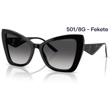 DOLCE&GABBANA DG4489 501/8G - Fekete NAPSZEMÜVEG 