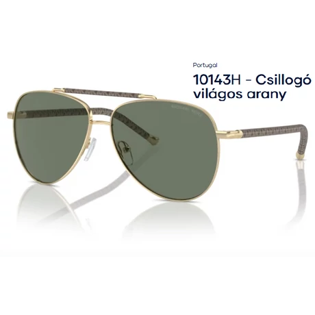 MICHAEL KORS MK1146 PORTUGAL 10143H - Csillogó világos arany NAPSZEMÜVEG