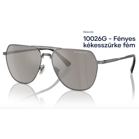 MICHAEL KORS MK1156 KESWICK 10026G - Fényes kékesszürke fém NAPSZEMÜVEG