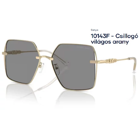 MICHAEL KORS MK1157 SANYA 10143F - Csillogó világos arany NAPSZEMÜVEG