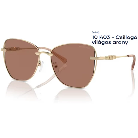 MICHAEL KORS MK1158 BEIJING 101403 - Csillogó világos arany NAPSZEMÜVEG