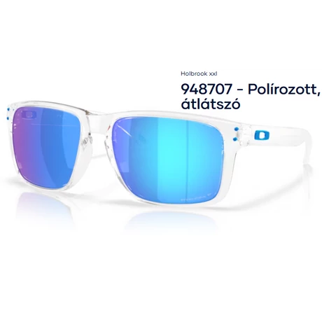 OAKLEY Holbrook XXl OO948707 - Polírozott, átlátszó napszemüveg
