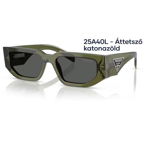 PRADA PR09ZS 25A40L - Áttetsző katonazöld NAPSZEMÜVEG 