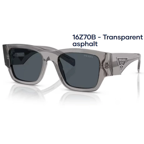 PRADA PR10ZS 16Z70B - Transparent asphalt NAPSZEMÜVEG 
