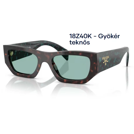 PRADA PR A01S 18Z40K - Gyökér teknős NAPSZEMÜVEG 