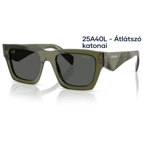 PRADA PR A06S 25A40L - Átlátszó katonai NAPSZEMÜVEG 