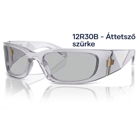 PRADA PR A14S 12R30B - Áttetsző szürke NAPSZEMÜVEG 