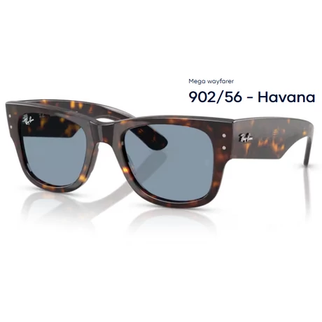 RAY-BAN MEGA WAYFARER RB902/56 - Havana napszemüveg