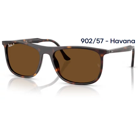 RAY-BAN RB2216 902/57 - Havana polarizált napszemüveg