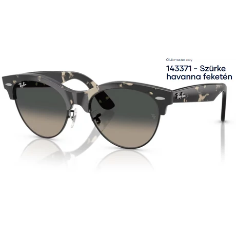 RAY-BAN RB2341 Clubmaster way 143371 - Szürke havanna feketén napszemüveg