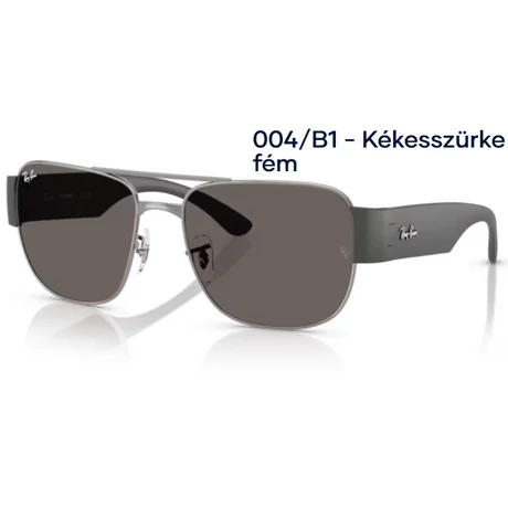 Ray-Ban RB3756 004/B1 - Kékesszürke fém napszemüveg